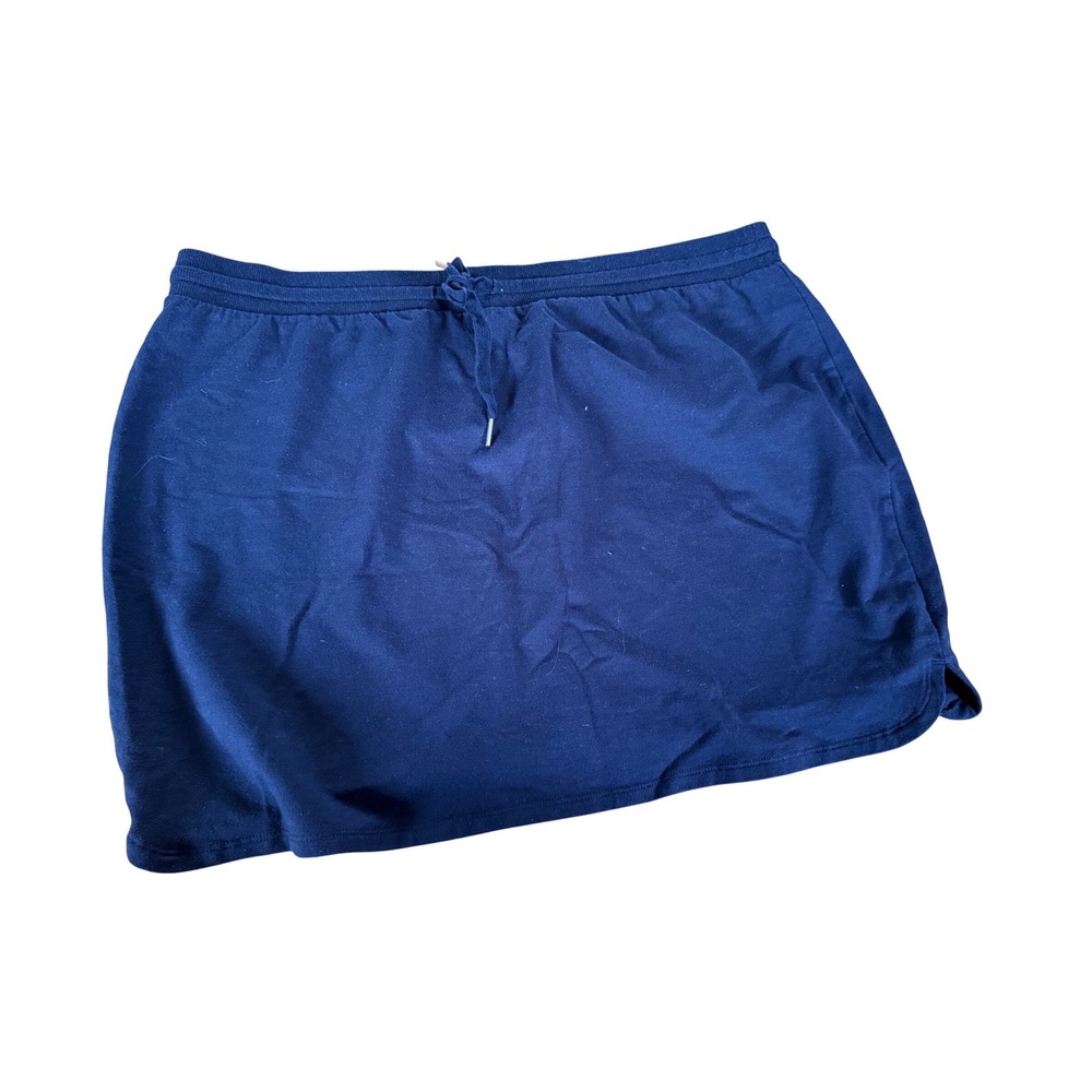 Daily Ritual navy blue mini skirt